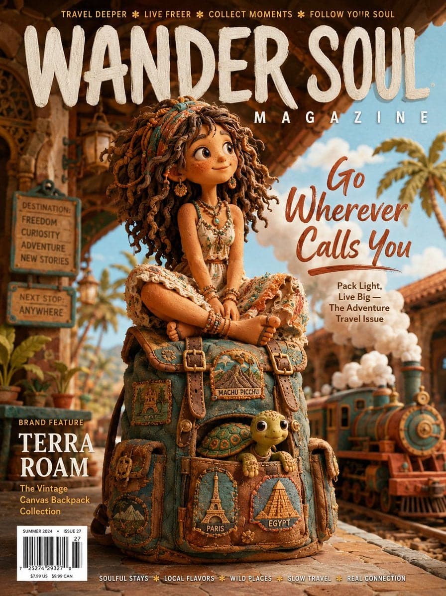 [SUBJECT]: A free-spirited claymation girl with wild clay cu