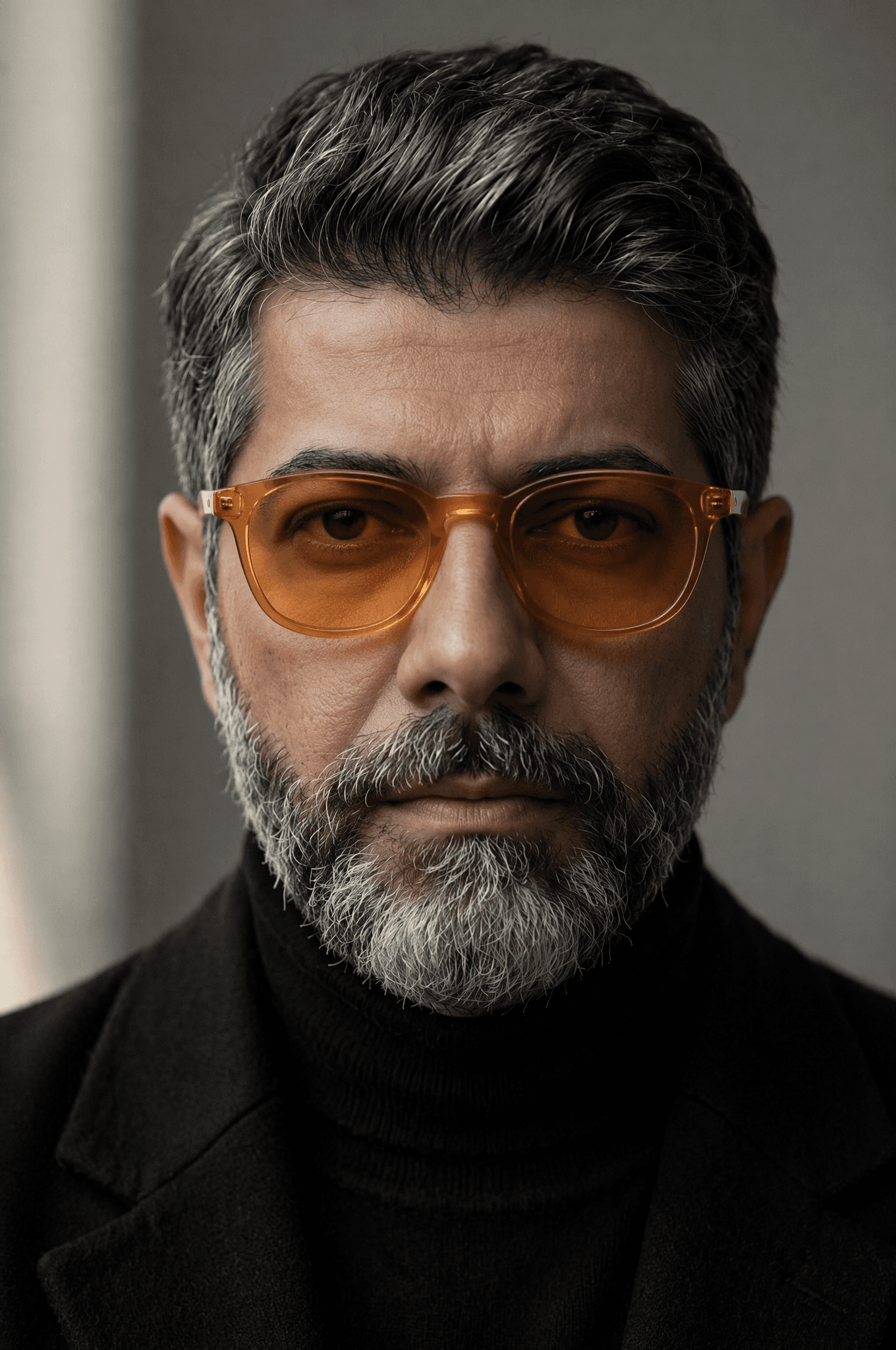 A middle-aged man with salt-and-pepper hair and a neatly gro
