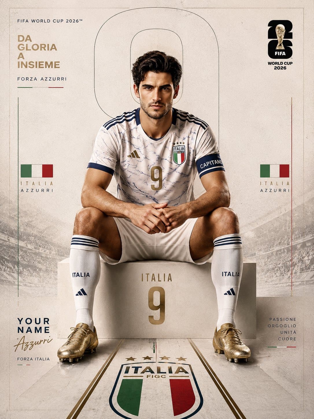 Create a premium FIFA World Cup 2026-inspired sports editori