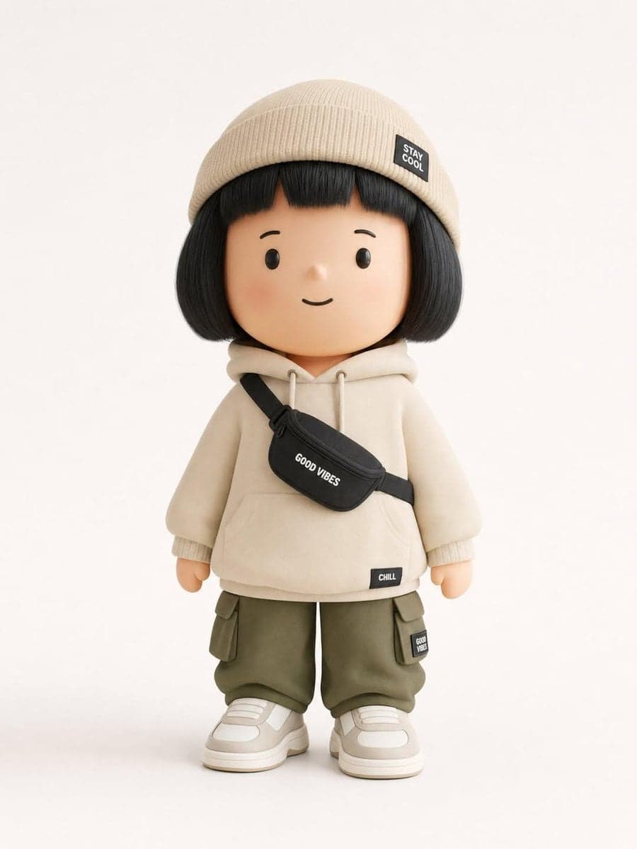 Generate a designer art toy / collectible figurine designed 