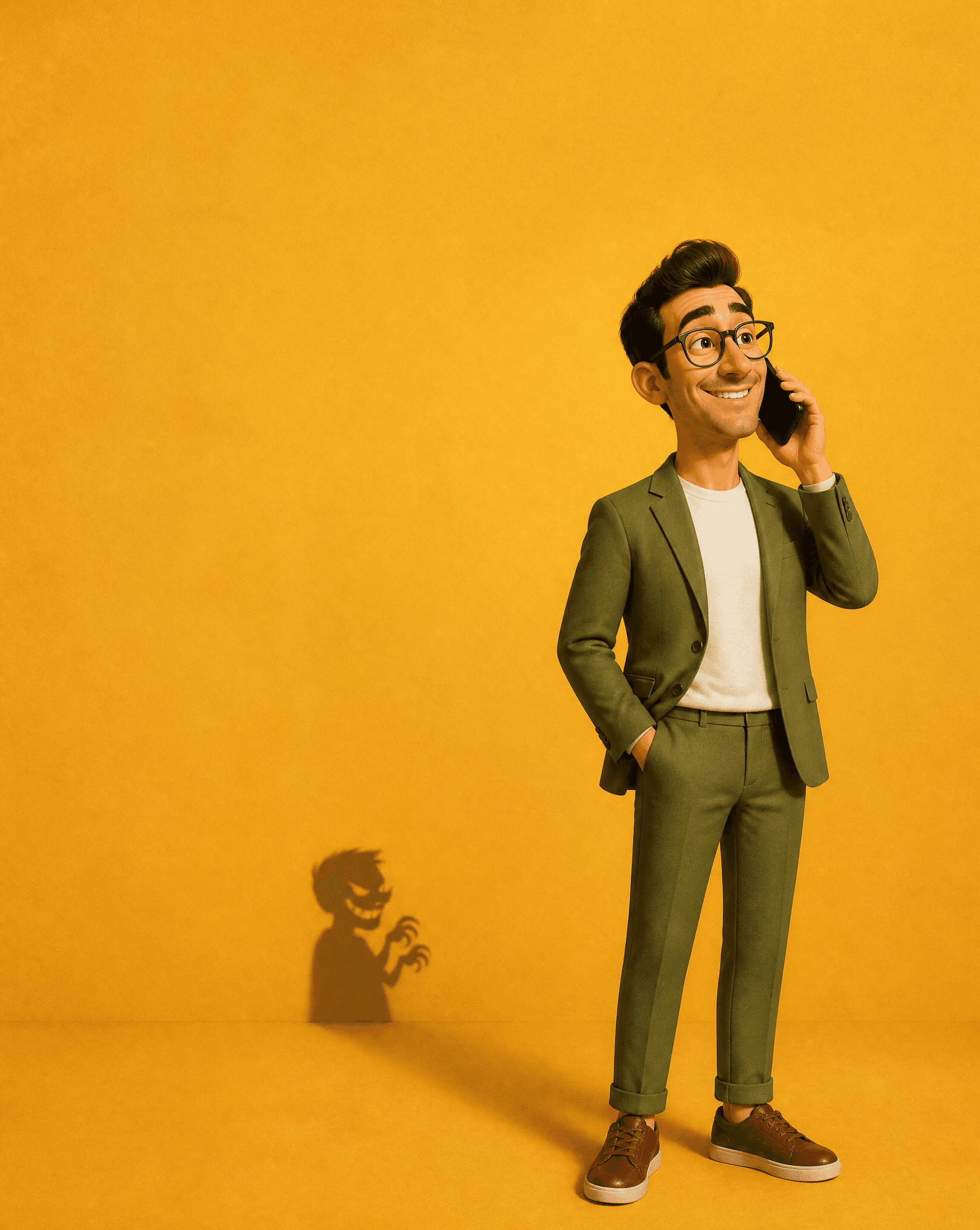 A high-resolution vertical Pixar-style 3D character illustra