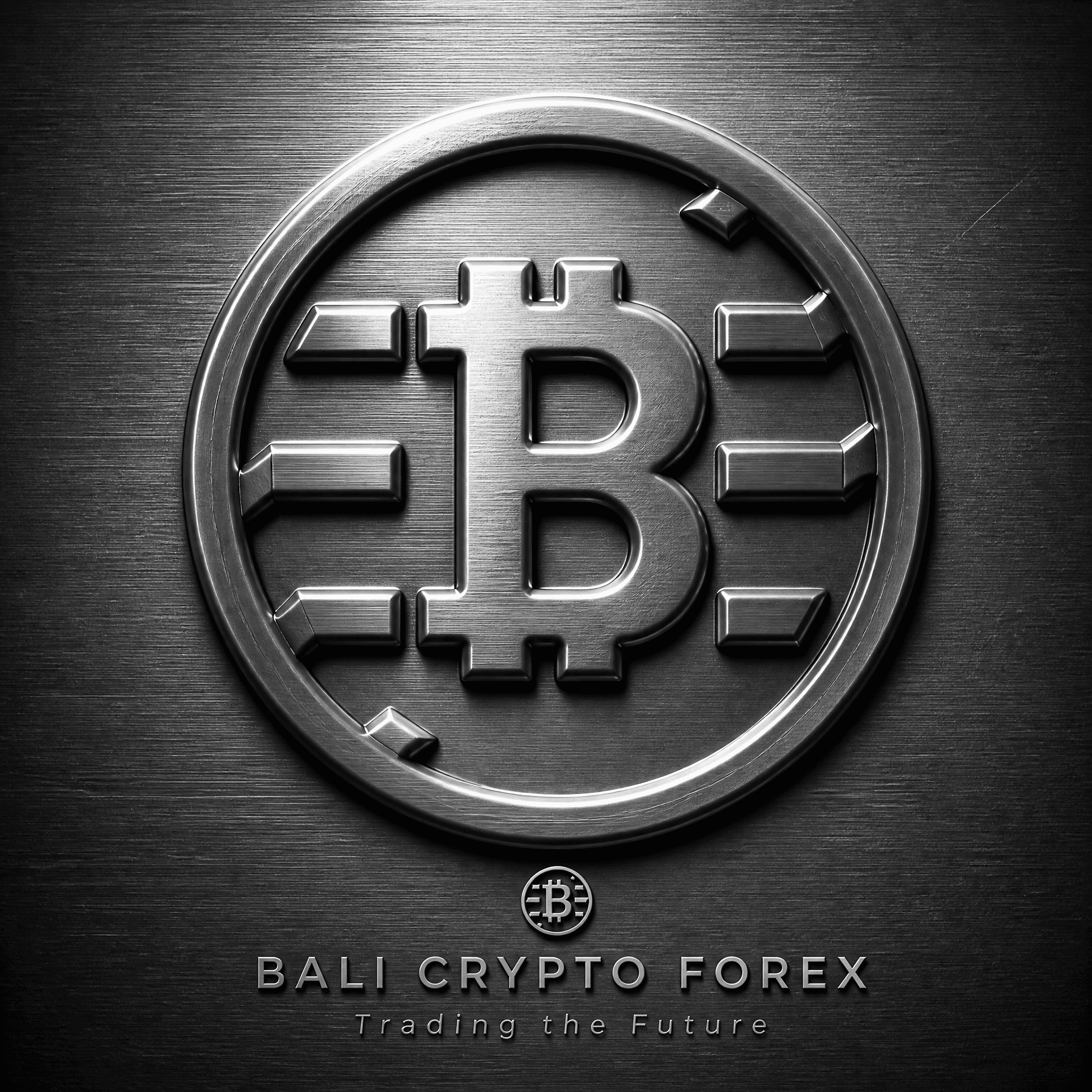 Ultra-detailed 3D metallic logo design, centered composition