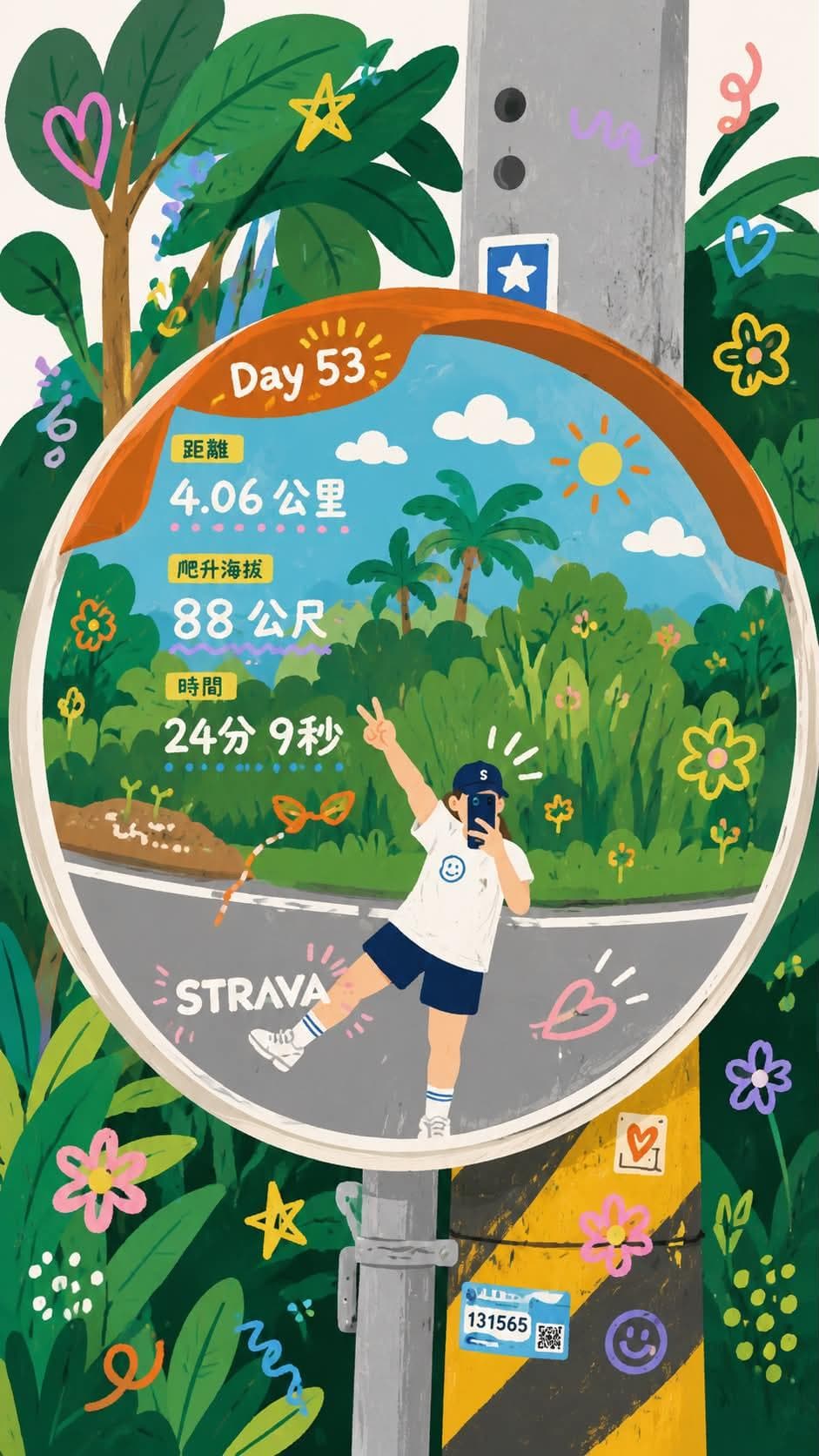 Transform the uploaded photo into a whimsical hand-painted s