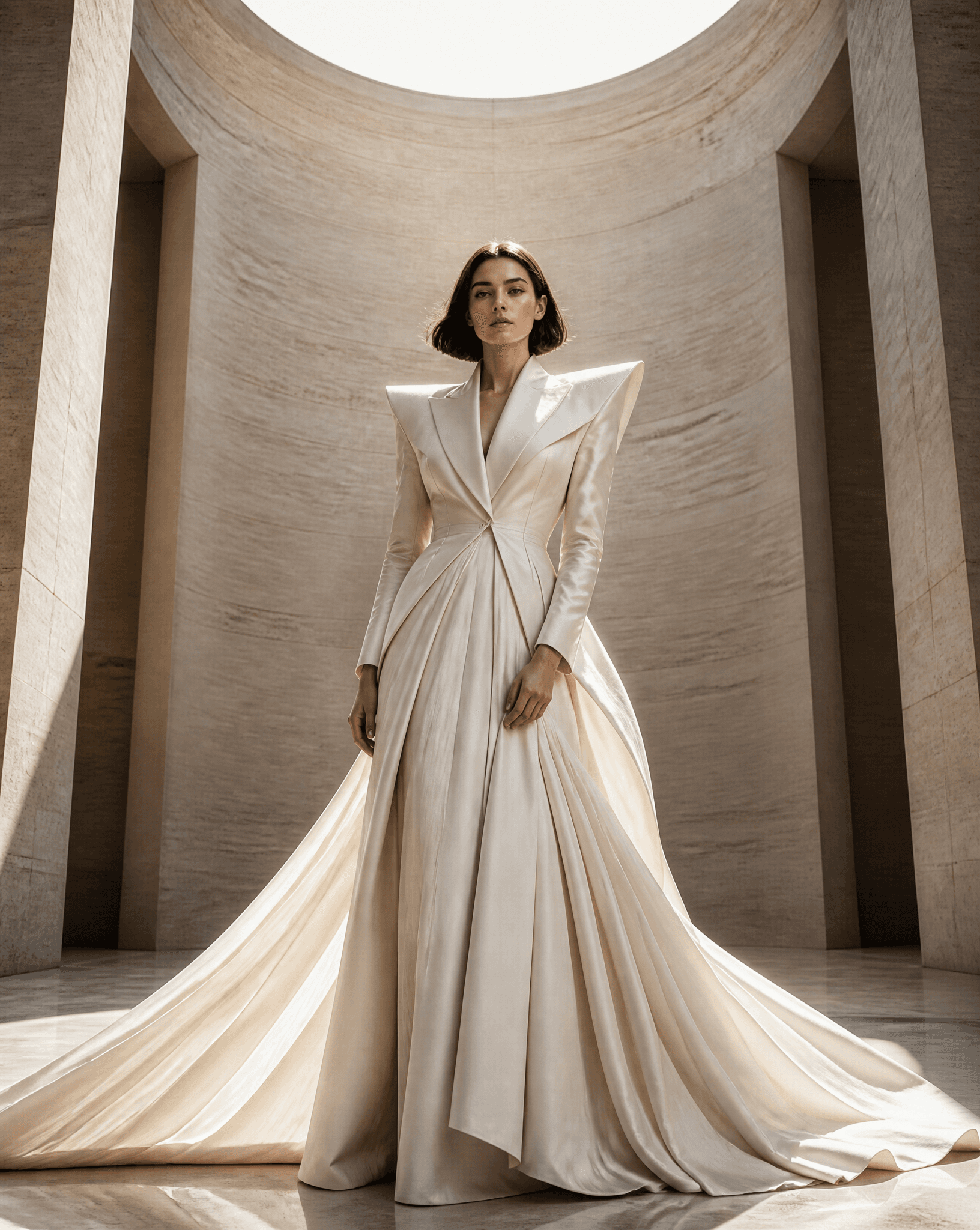 Editorial campaign portrait featuring a woman with exception