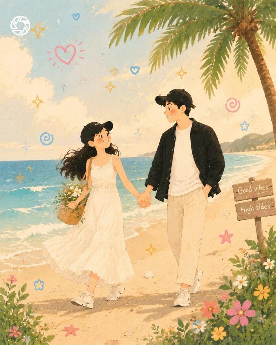 Transform the reference into a dreamy, whimsical, pastel-ton