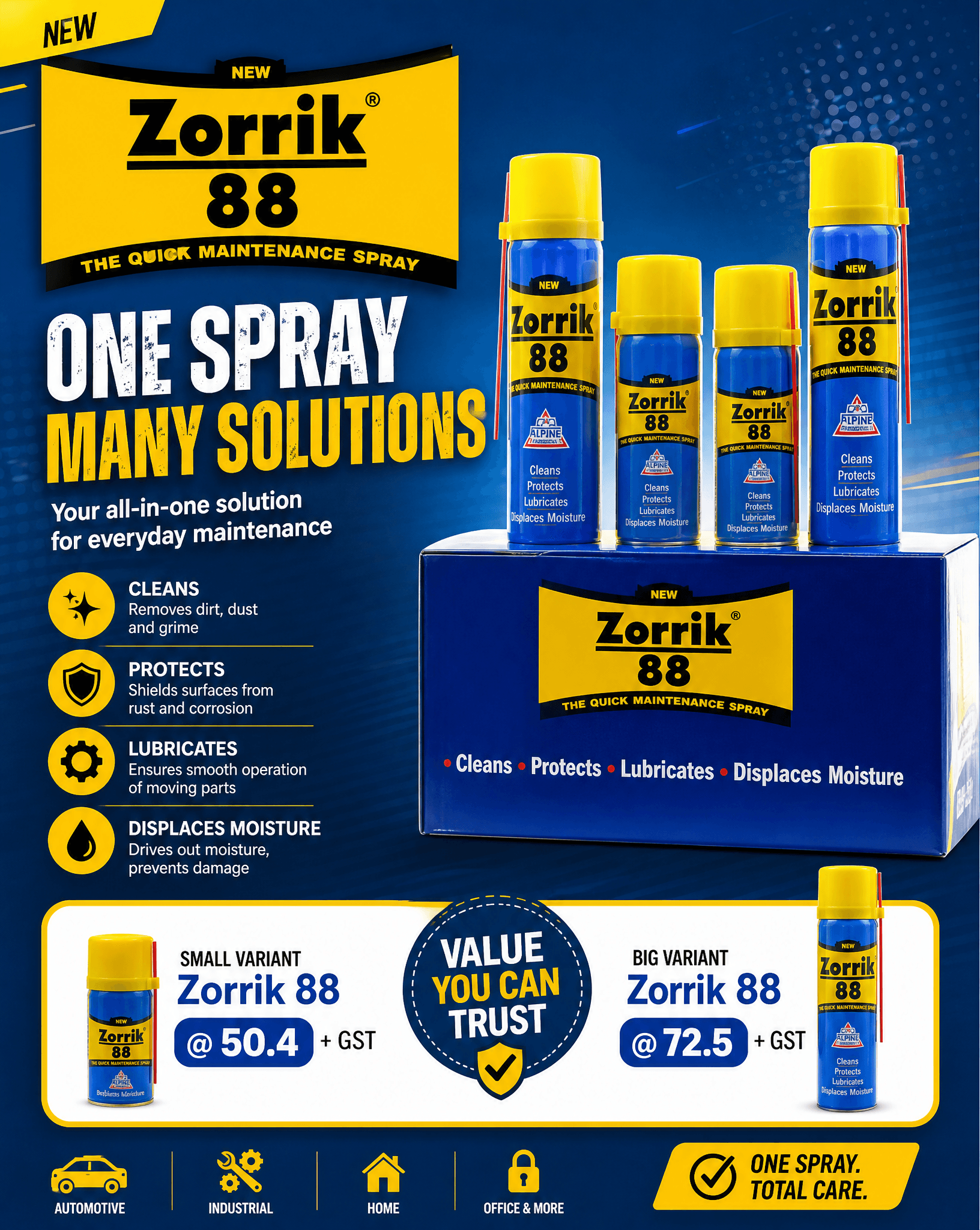 I want to design a flyer for this Zorrik Product, also I wan