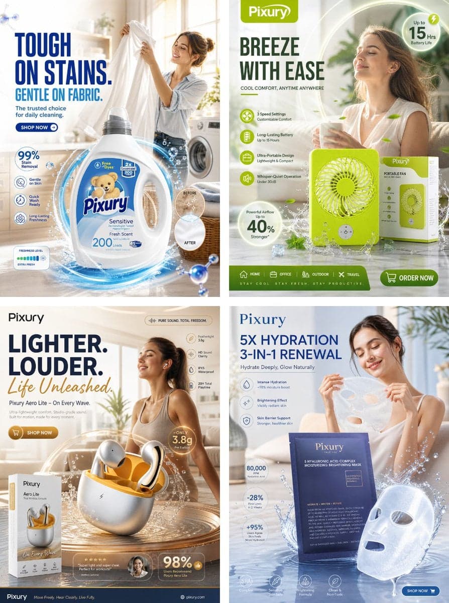 premium daily necessities social media marketing poster, hyp