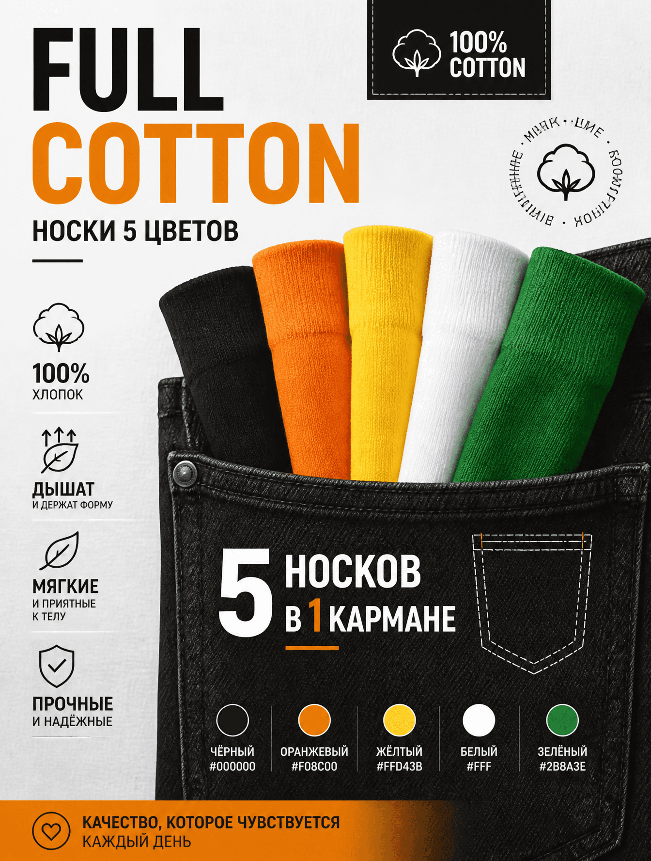 Сделайте это мета-рекламы маркетинговый плакат
Full Cotton