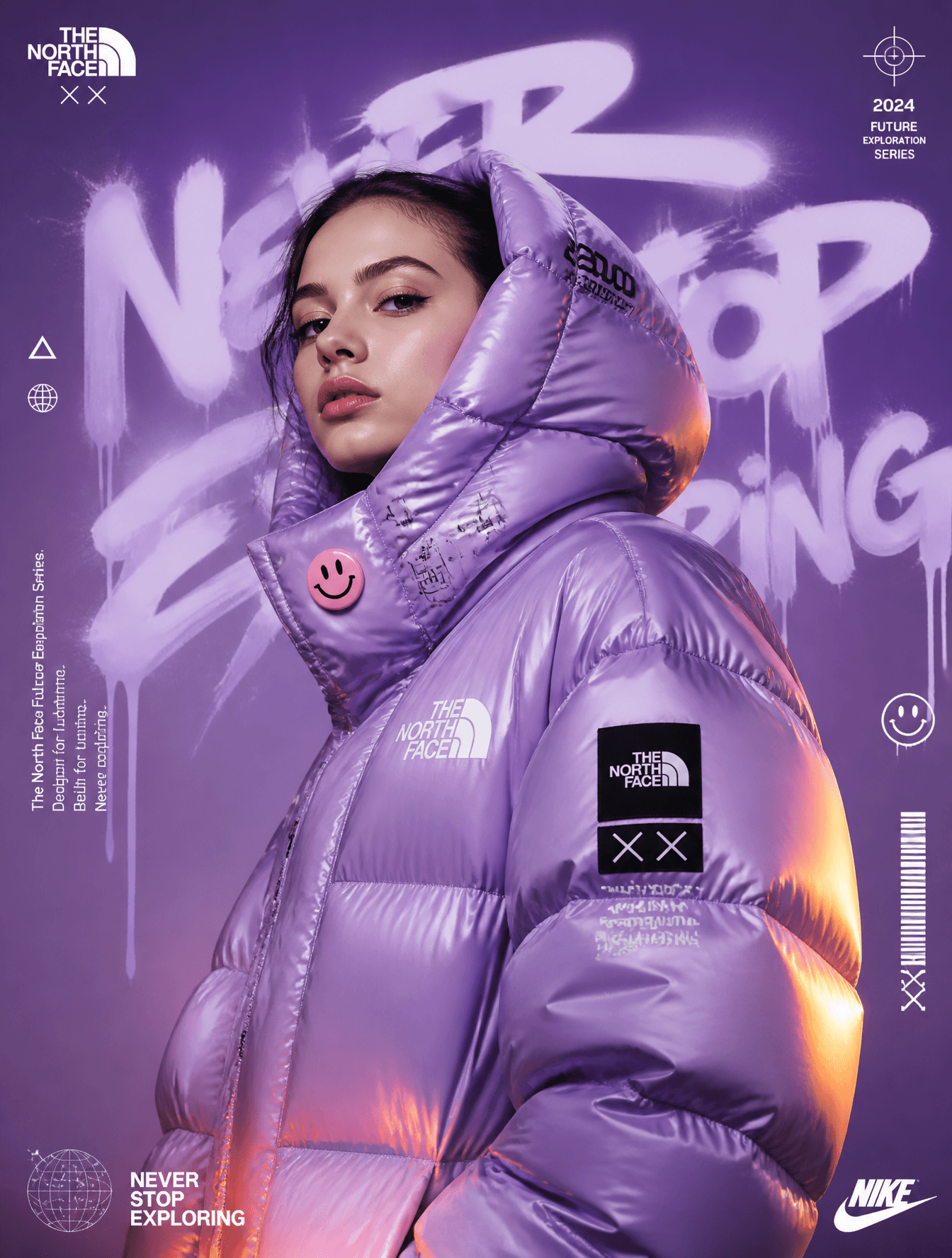 🎨 Main PromptUltra-realistic futuristic streetwear fashion