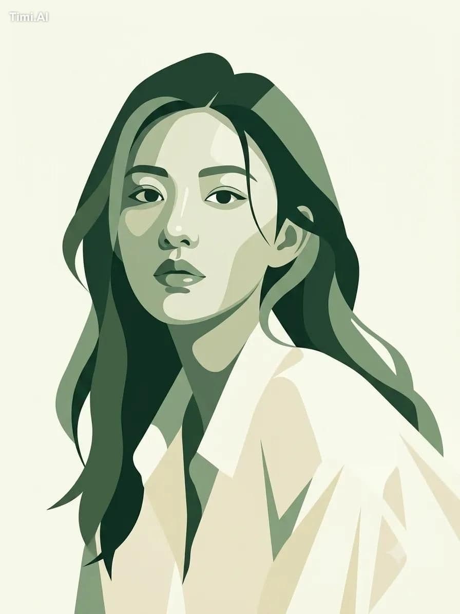 High-end modern art magazine cover style illustration. Use t
