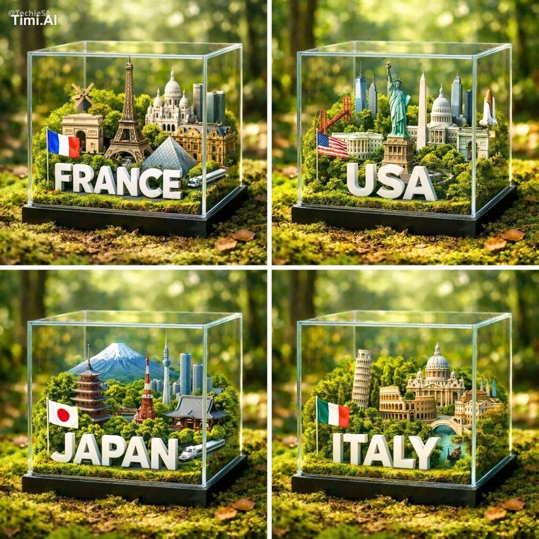 A hyper-realistic 1080x1080 photograph of a glass cube diora