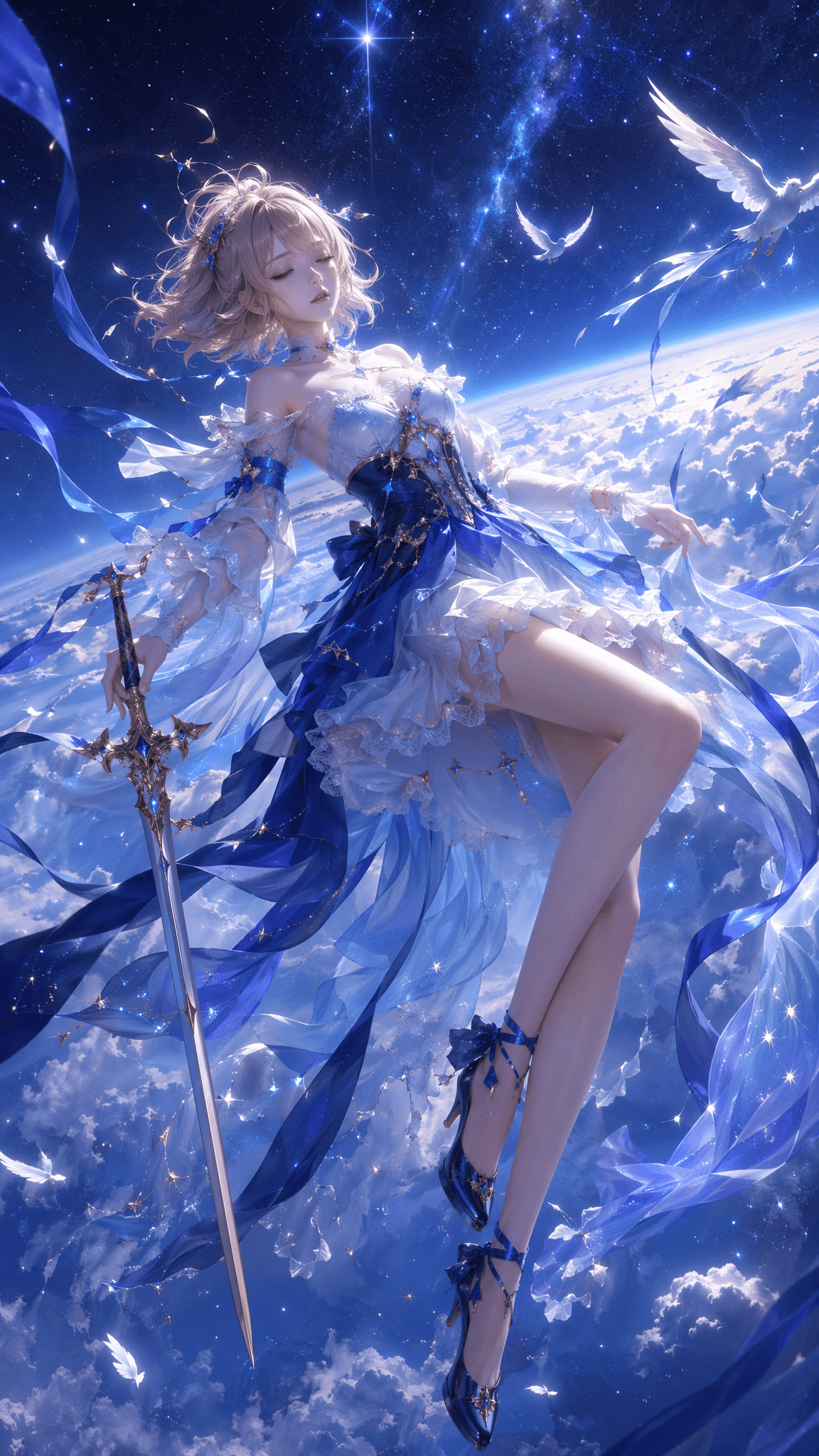 9:16 vertical, high-precision 3D CG oriental fantasy female