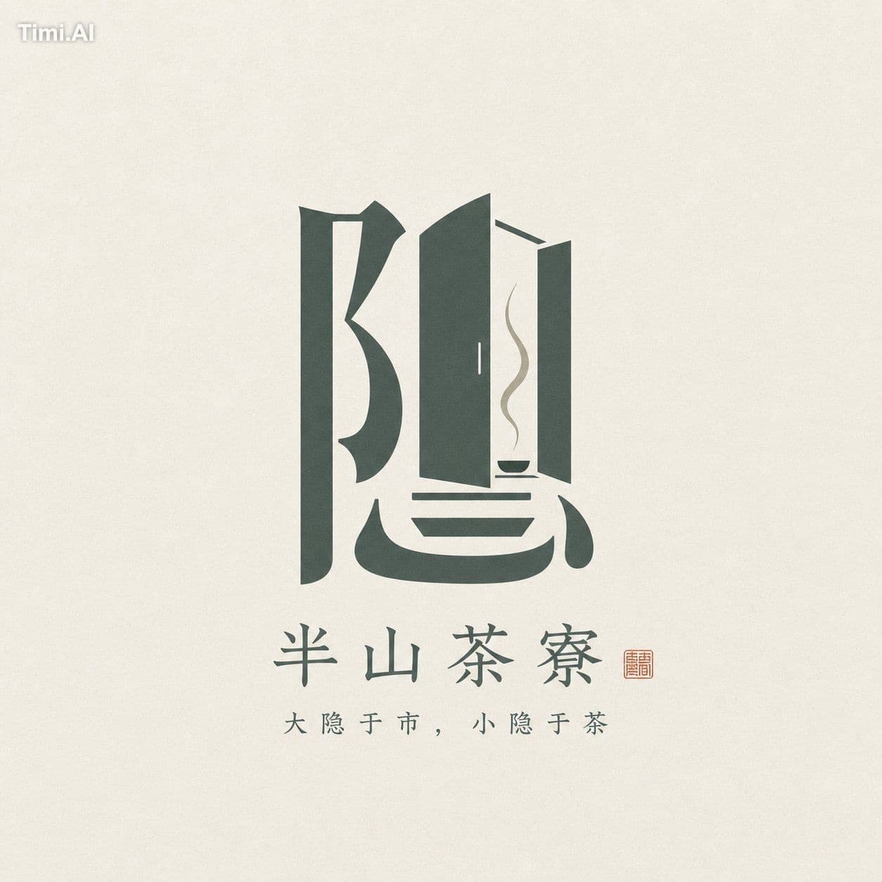 请根据用户输入的【主题】【品牌名】【风格方向】【主色调】【画幅比例】,创作一张高完成度的「汉字意象徽记 / Hanzi