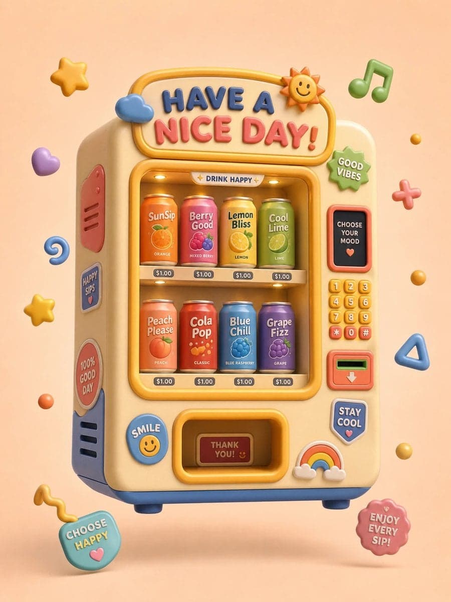 3D render, clay art style, soft plastic texture, toy-like ch