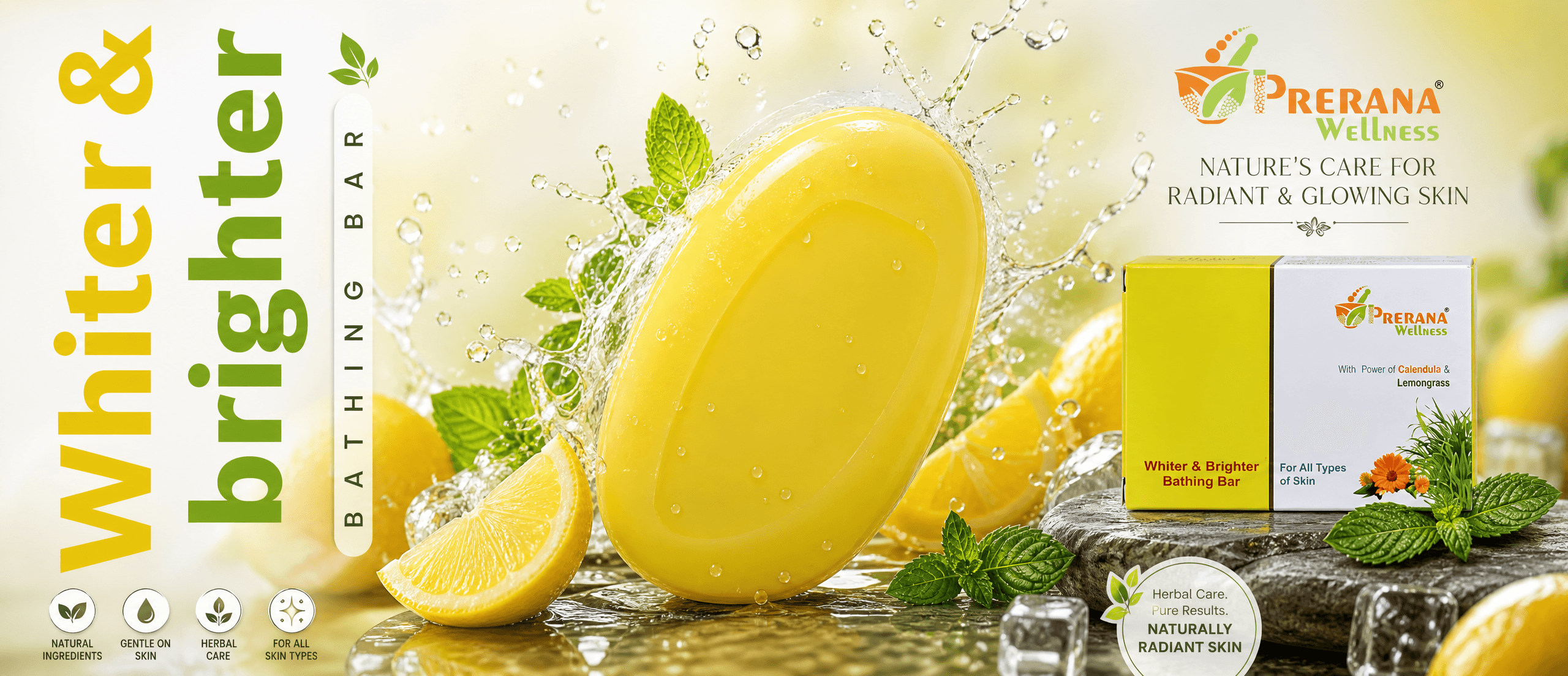 Ultra-realistic premium lemonade advertisement poster design
