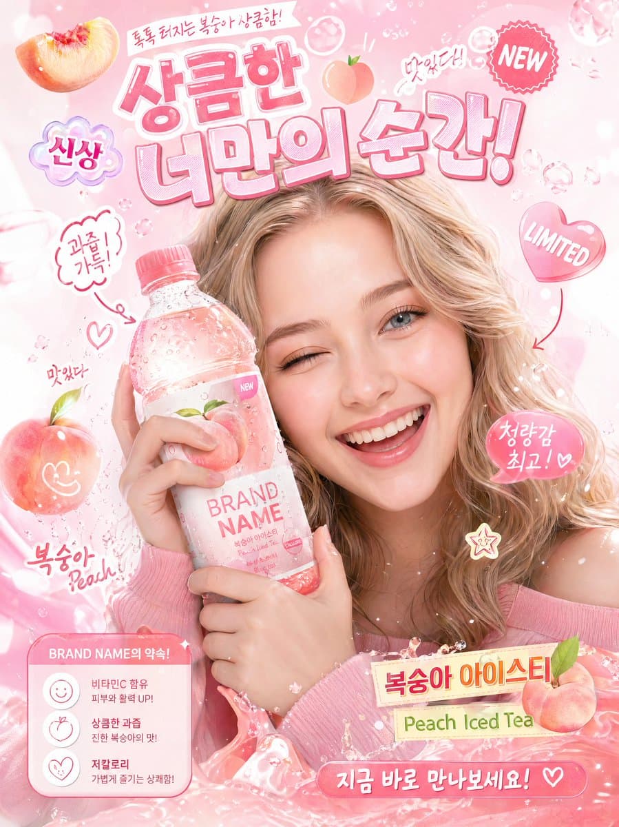 A high-quality, interactive Korean-style poster featuring a 