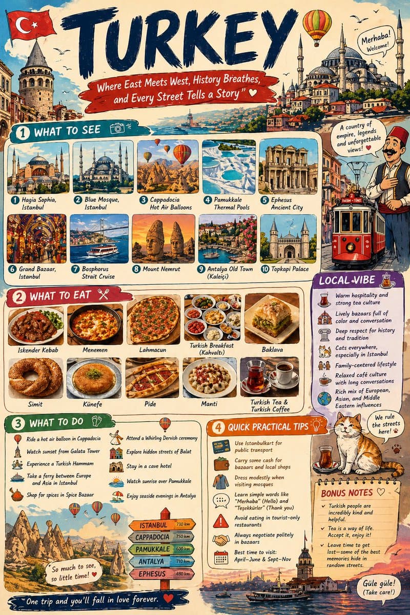 Create a detailed, highly engaging infographic-style travel