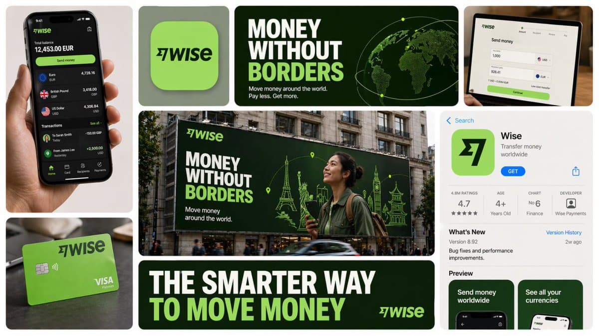 Create a 16:9 horizontal bento-grid brand collage for [BRAND