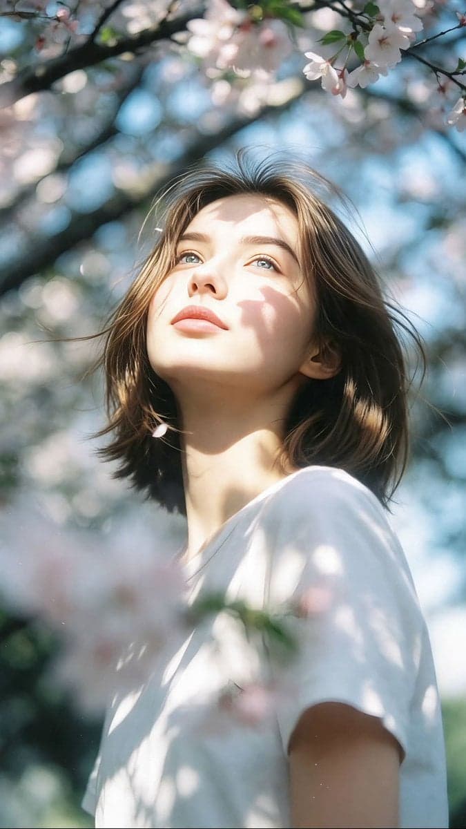 Ultra-realistic cinematic portrait photography. Vertical 9:1