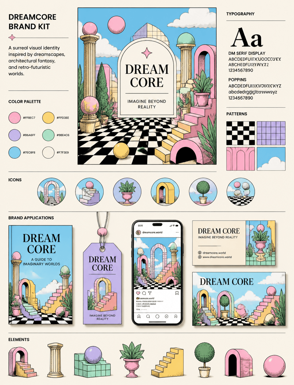 🎨✨ Built this complete Dreamcore Brand Kit using ChatGPT Im