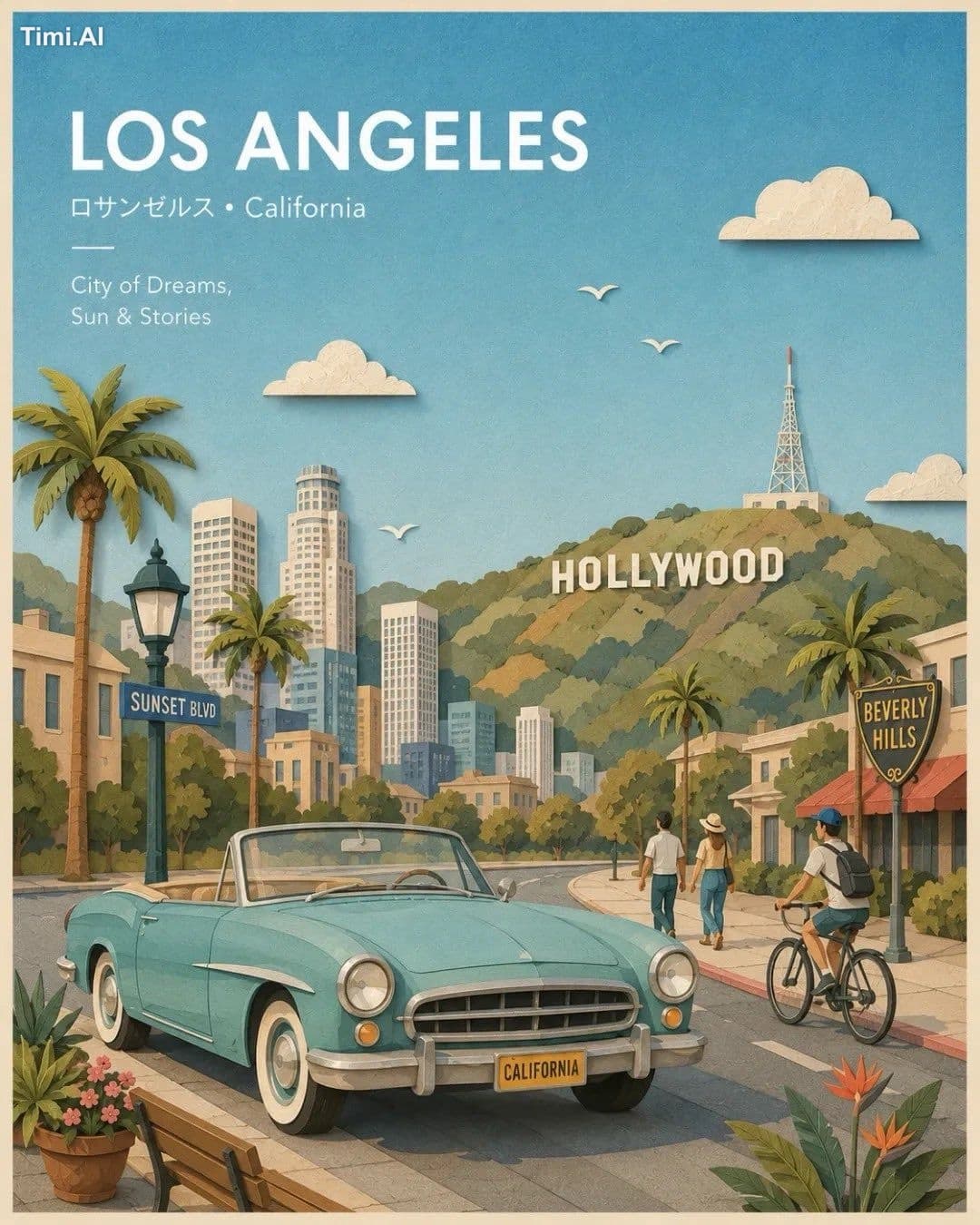 Create a premium 4:5 travel-poster illustration of [LOCTAION