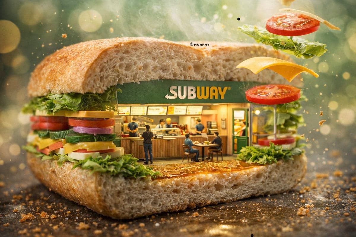 Ultra-realistic 3D miniature diorama of a [BRAND NAME] envir