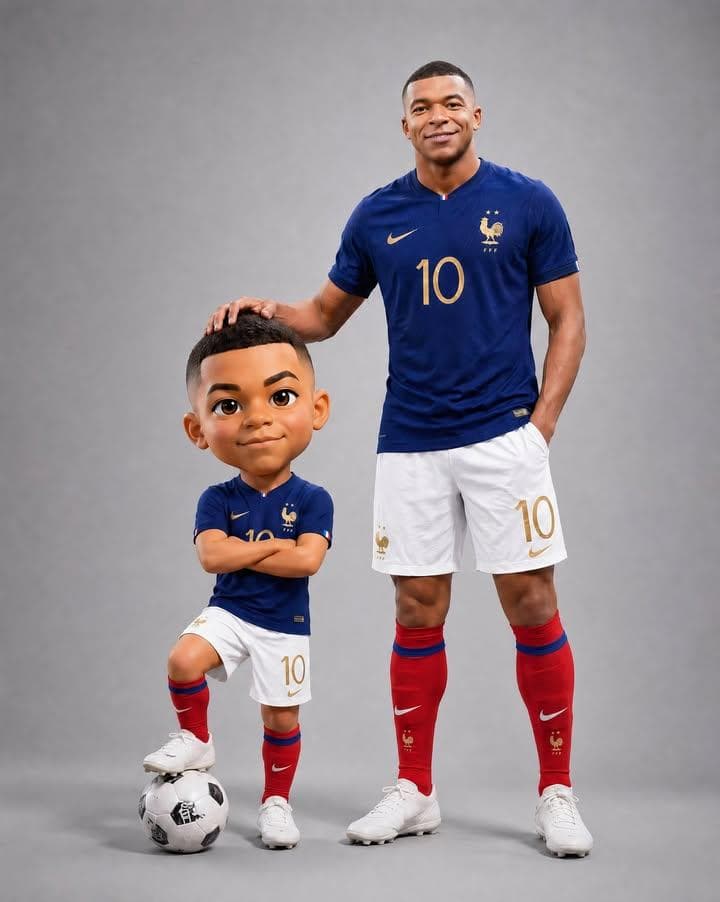 Full-body studio portrait of a professional male football pl