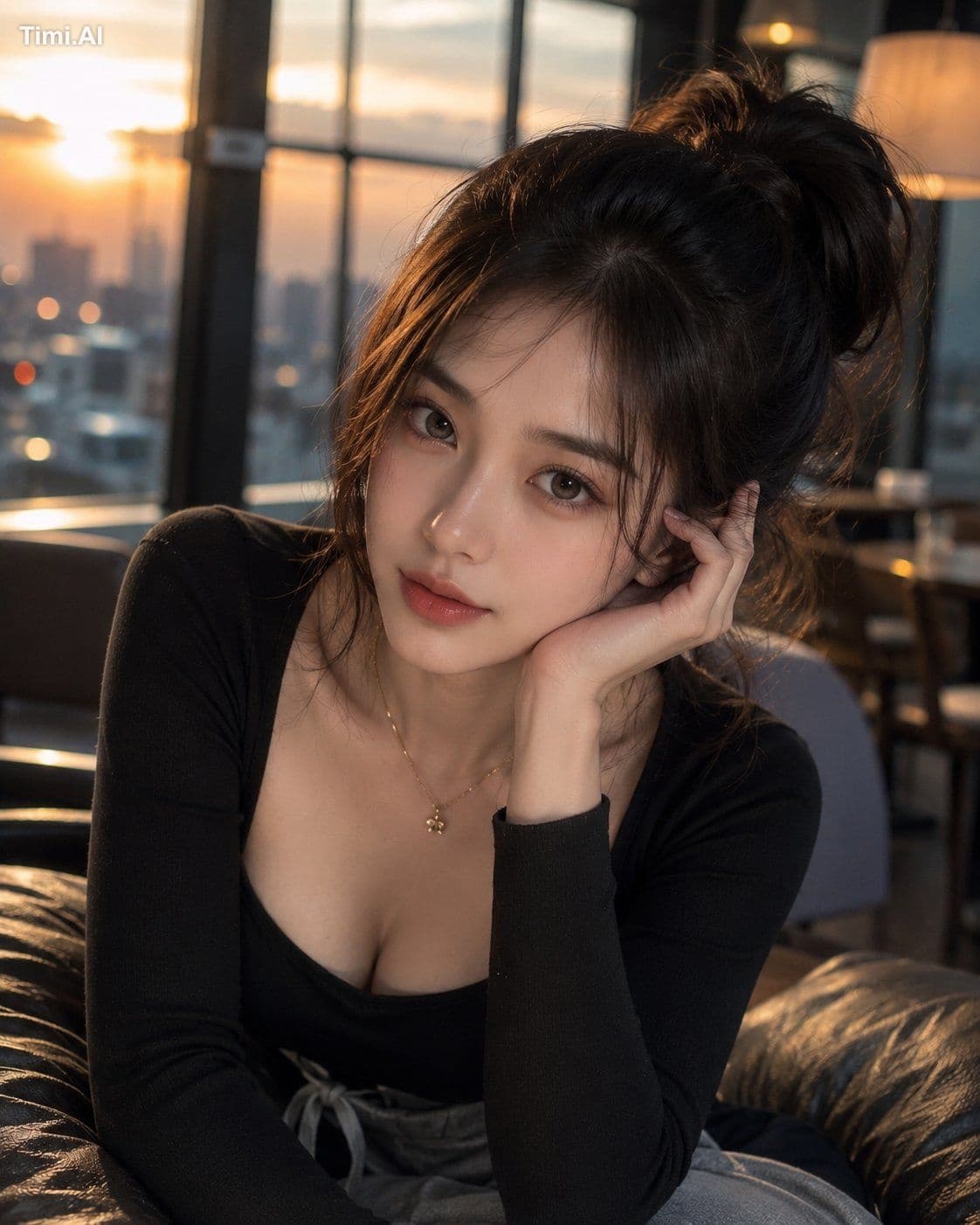 Create an ultra-realistic close-up portrait of a beautiful y