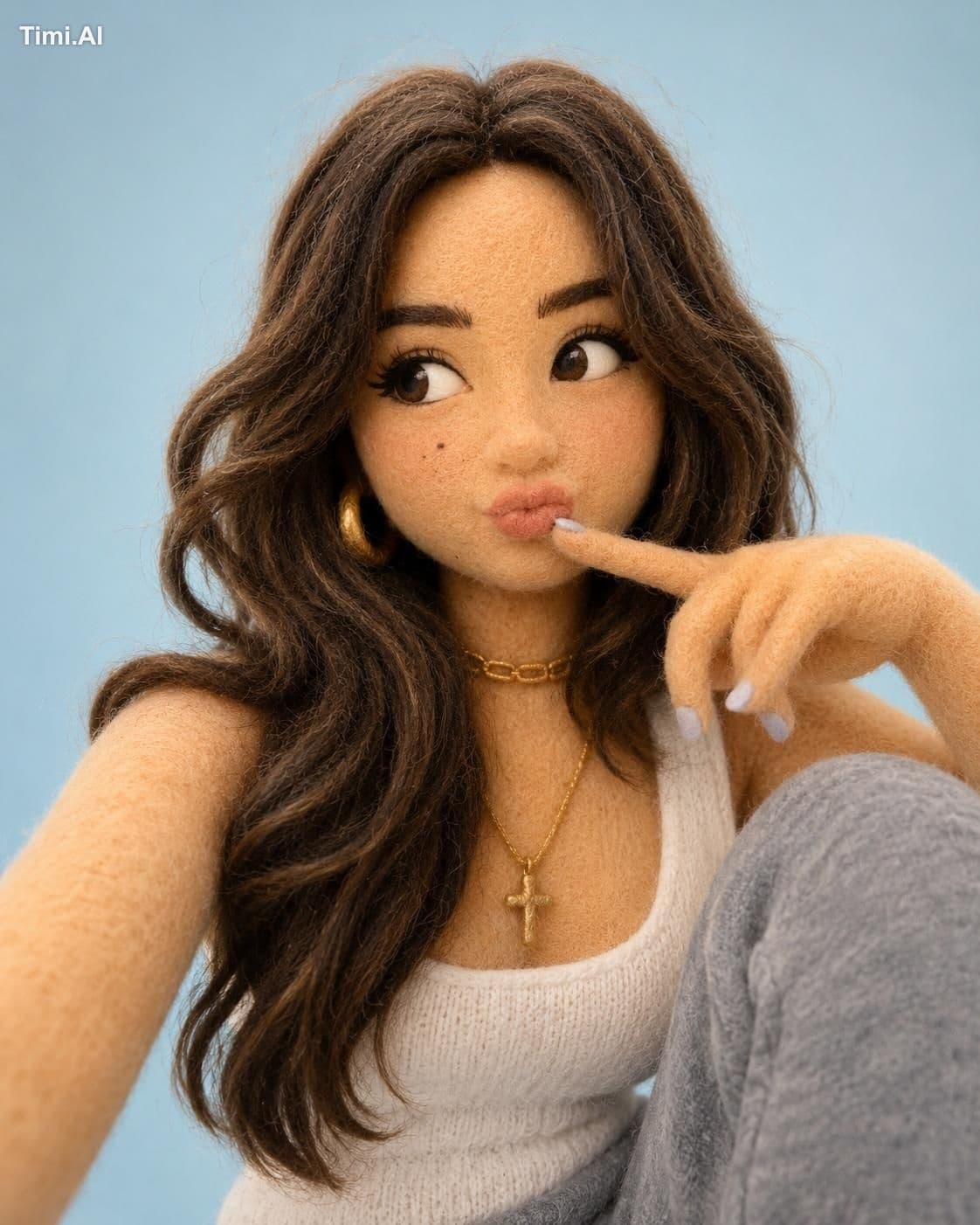 Create a cute stylized 3D character based on the attached ph