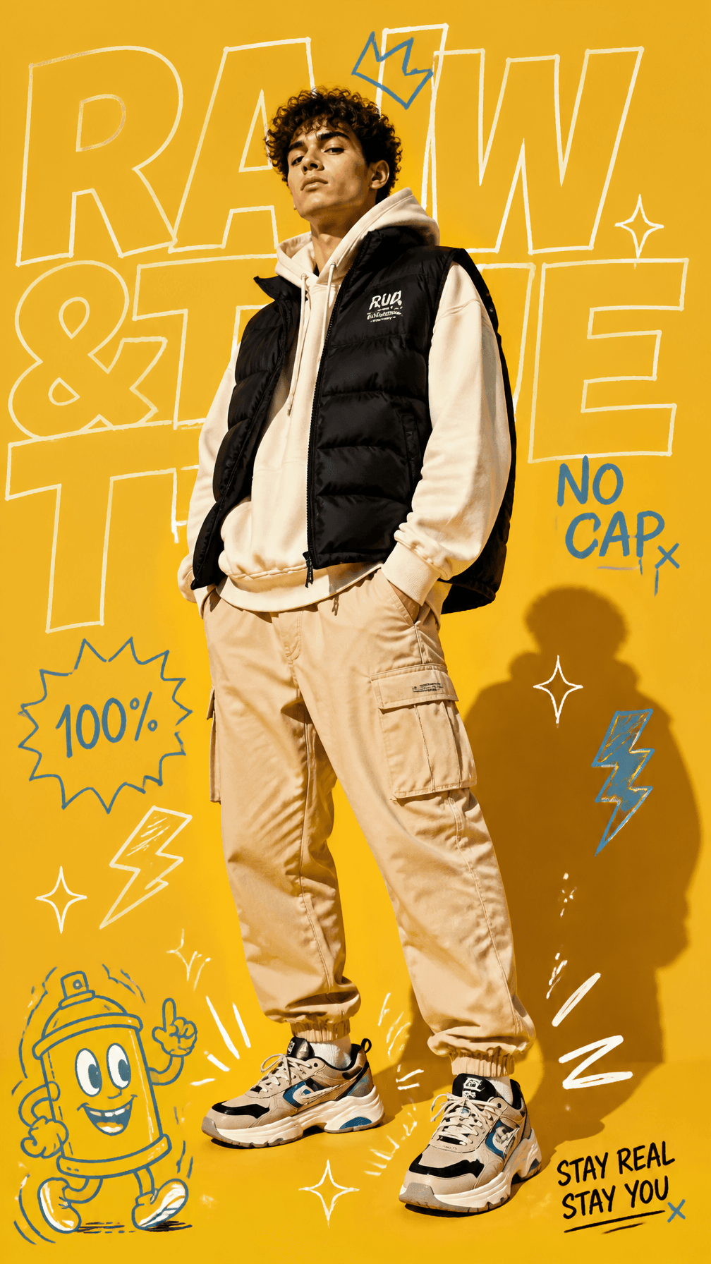 STREETWEAR GRAPHIC COLLAGE SYSTEM

A premium full-body fashi