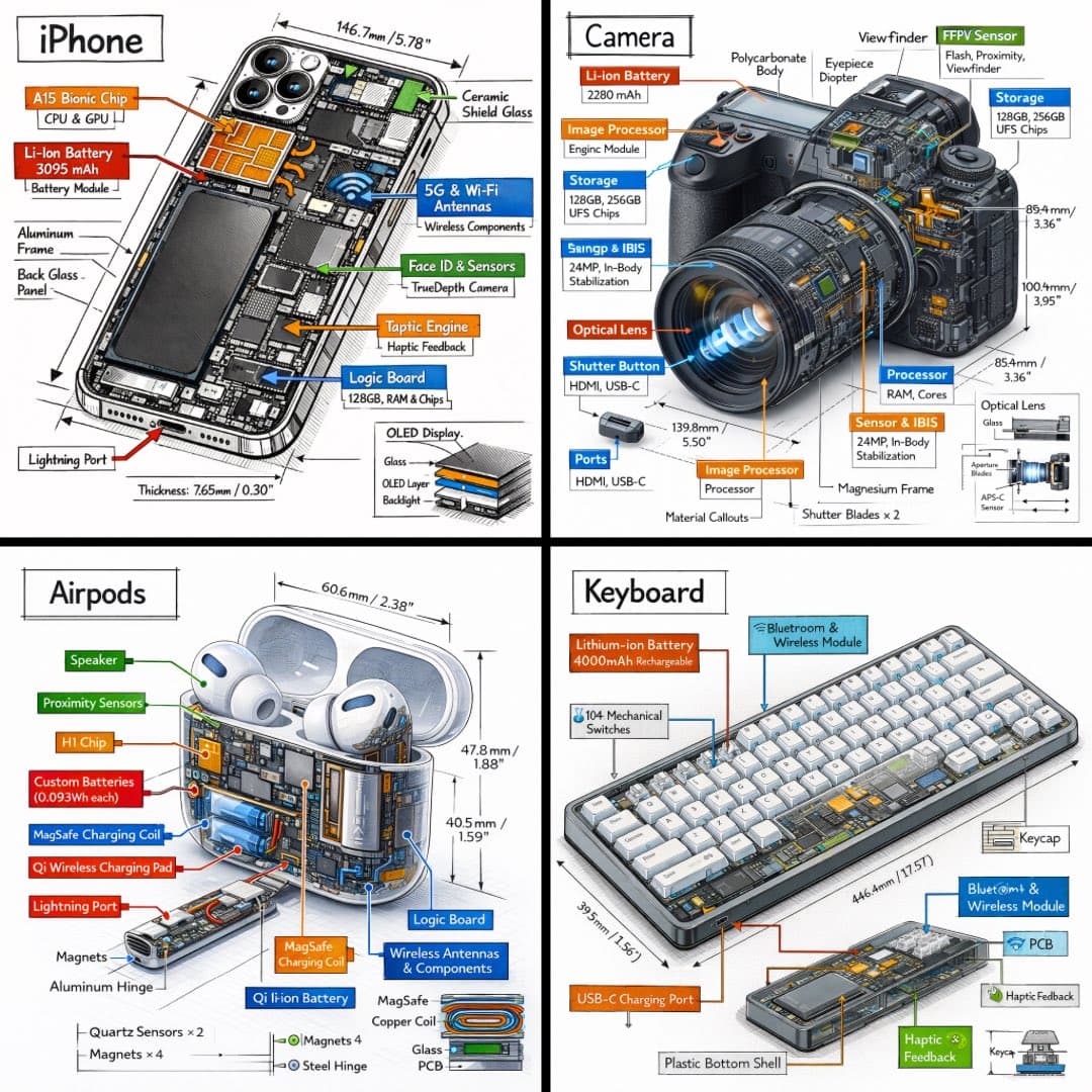 Simply replace [OBJECT]:✨

“Create a technical infographic o