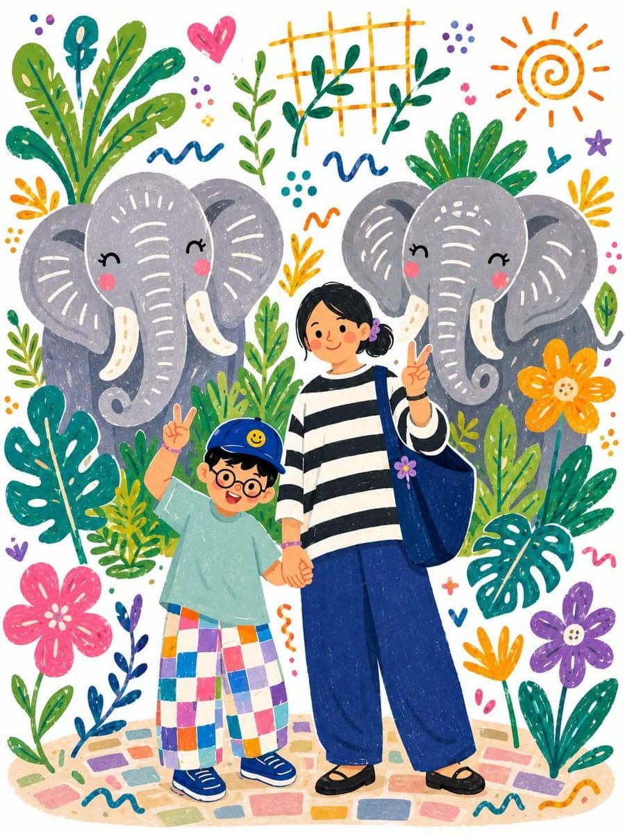 Transform the uploaded photo into a whimsical children's sto