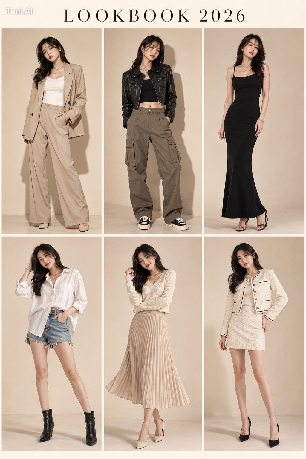Ultra-luxury Korean fashion editorial lookbook featuring the