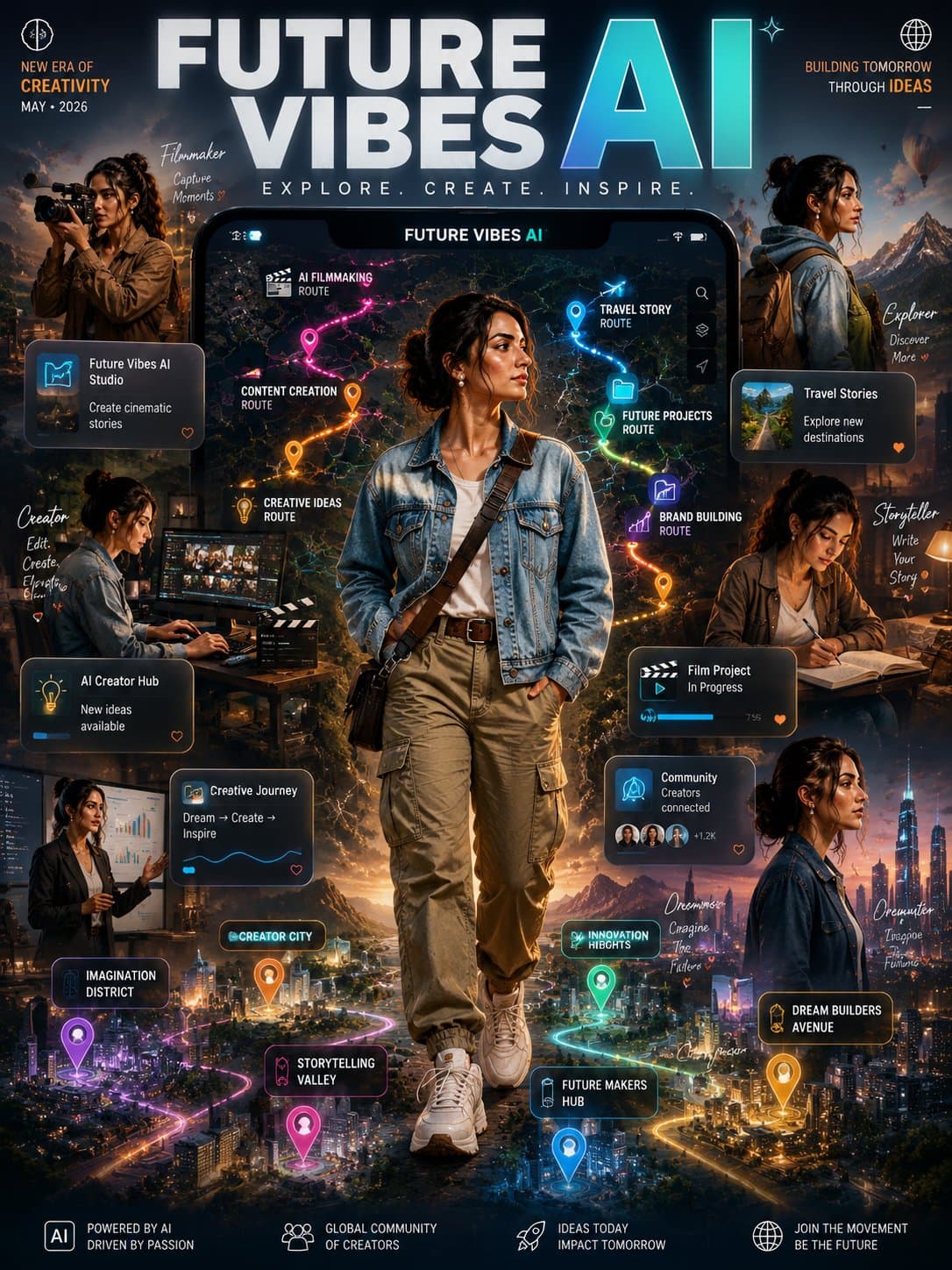 Create an ultra-realistic premium advertising campaign inspi