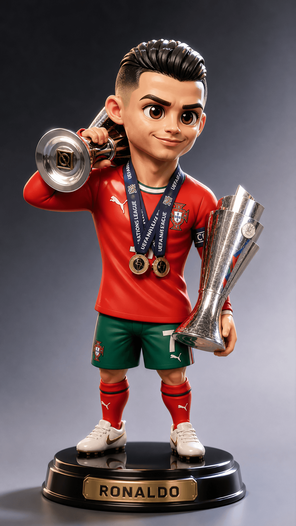 “Take this uploaded image and Generate a 3D miniature figure