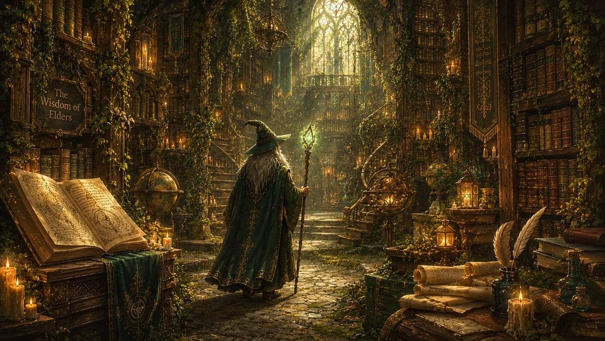 An enchanting illustration of [Subject] surrounded by lush [