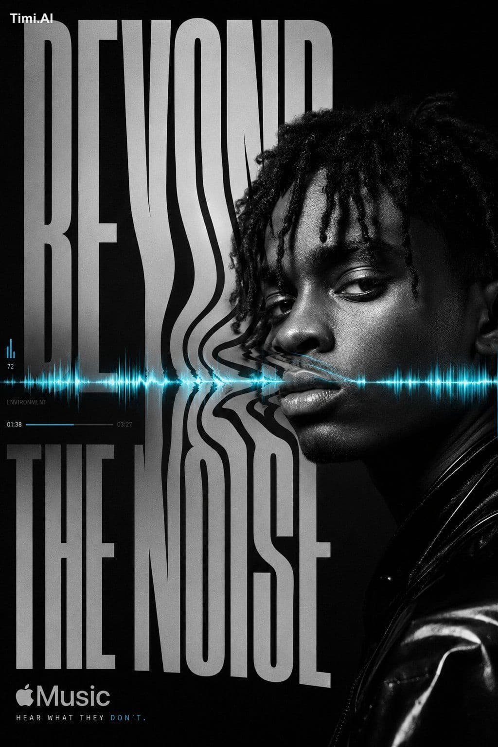 Create a hyper-realistic luxury music campaign poster for Ap