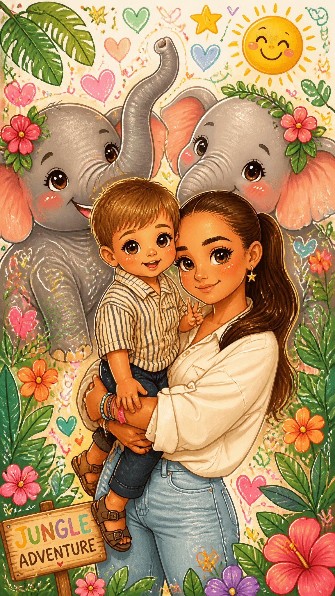 Transform the uploaded photo into a whimsical children's sto