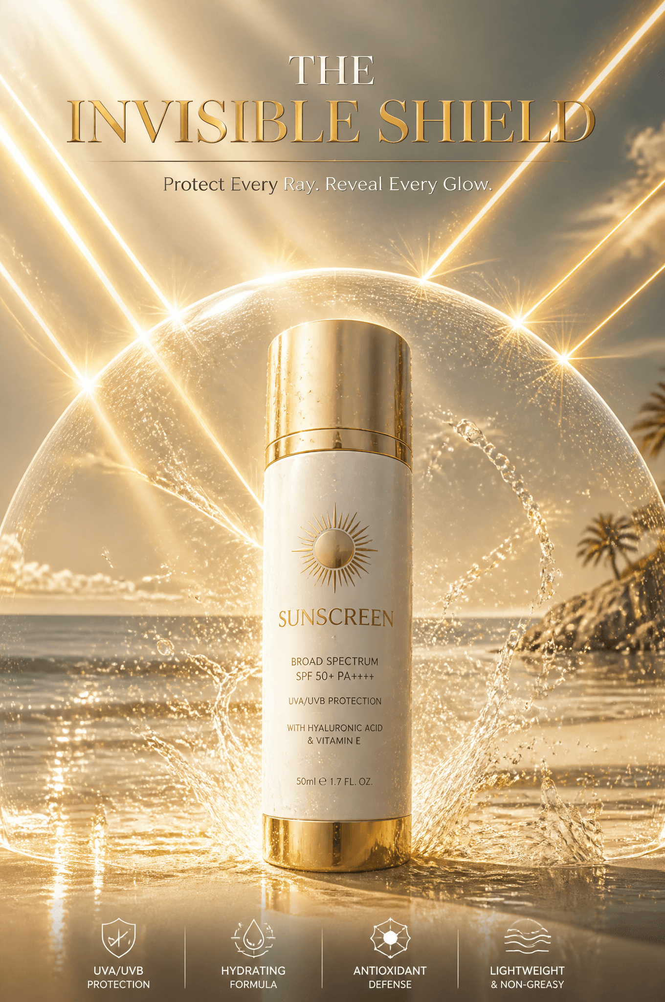SUNSCREEN AD, “{argument name="headline" default="THE INVISI