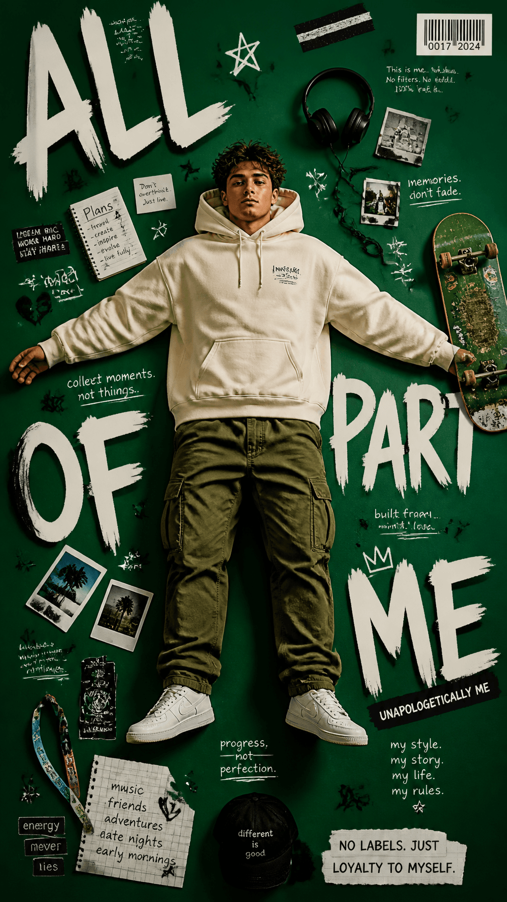 A premium 9:16 streetwear editorial advertising poster.Main 