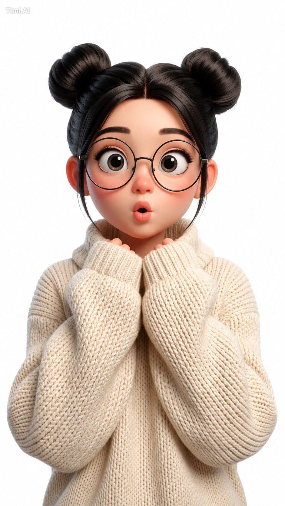 Create a premium stylized 3D animated avatar of a [male/fema