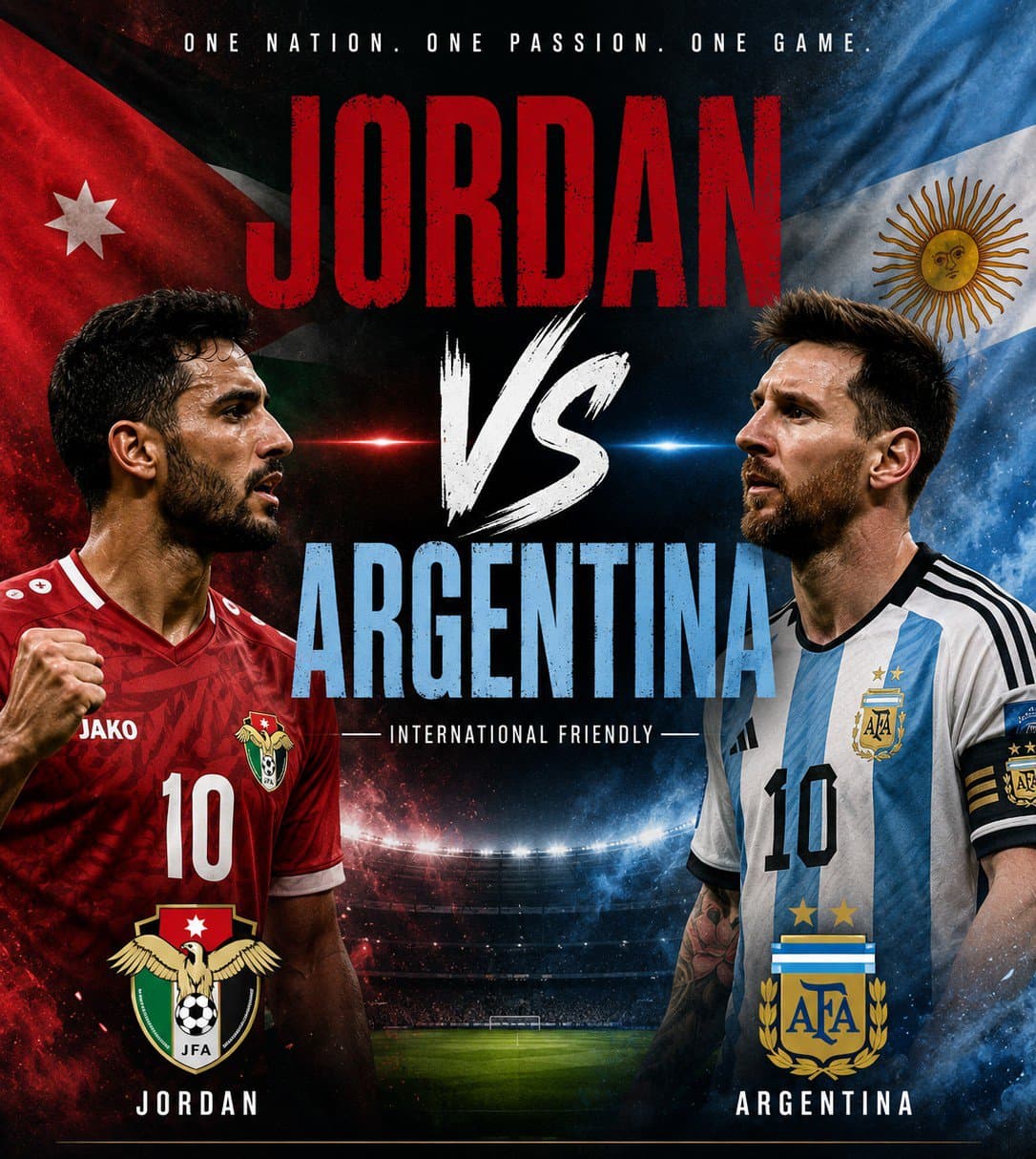 Create an ultra-realistic, premium sports match poster for a