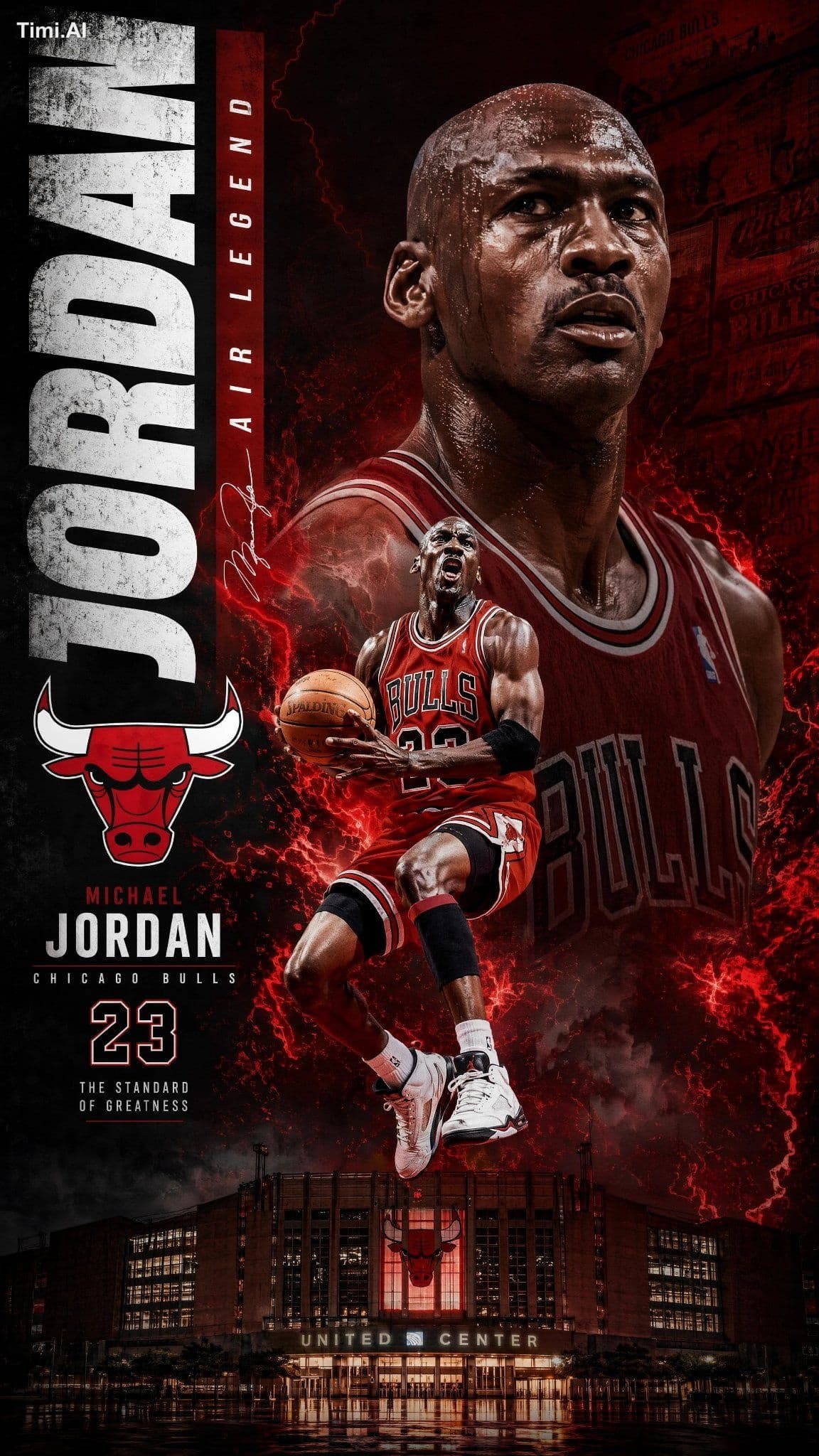 Design a premium 9:16 vertical phone wallpaper featuring Mic