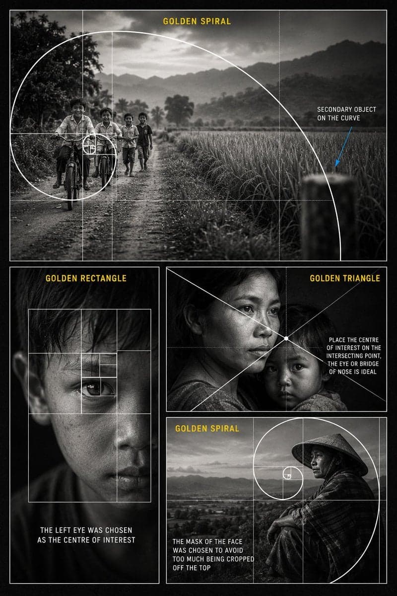 Create a premium black and white educational photography com