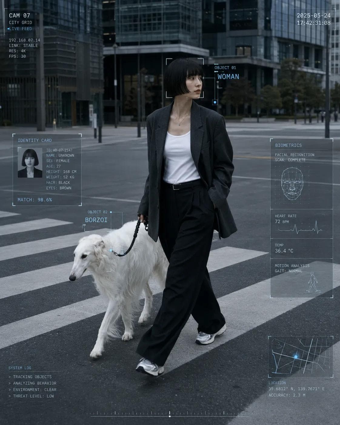 Cyber core editorial photography of [HUMAN] wearing [CLOTHIN