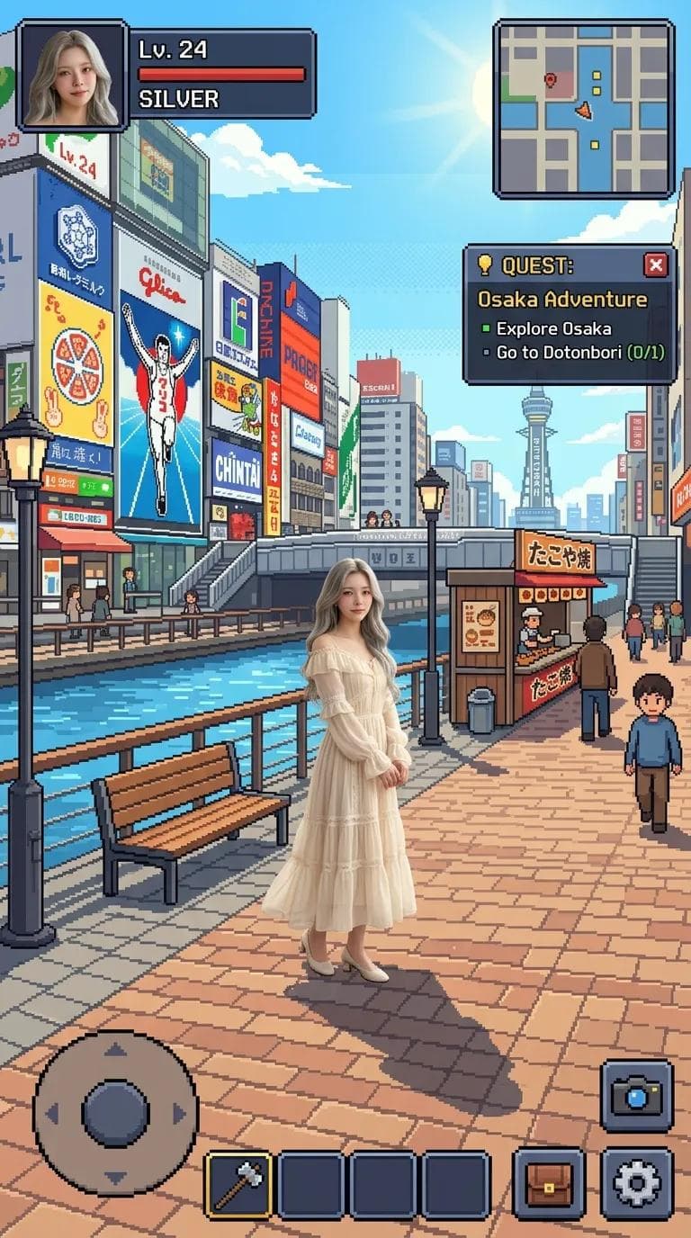 [INPUT]

City name: { }

Reference image: uploaded personal 