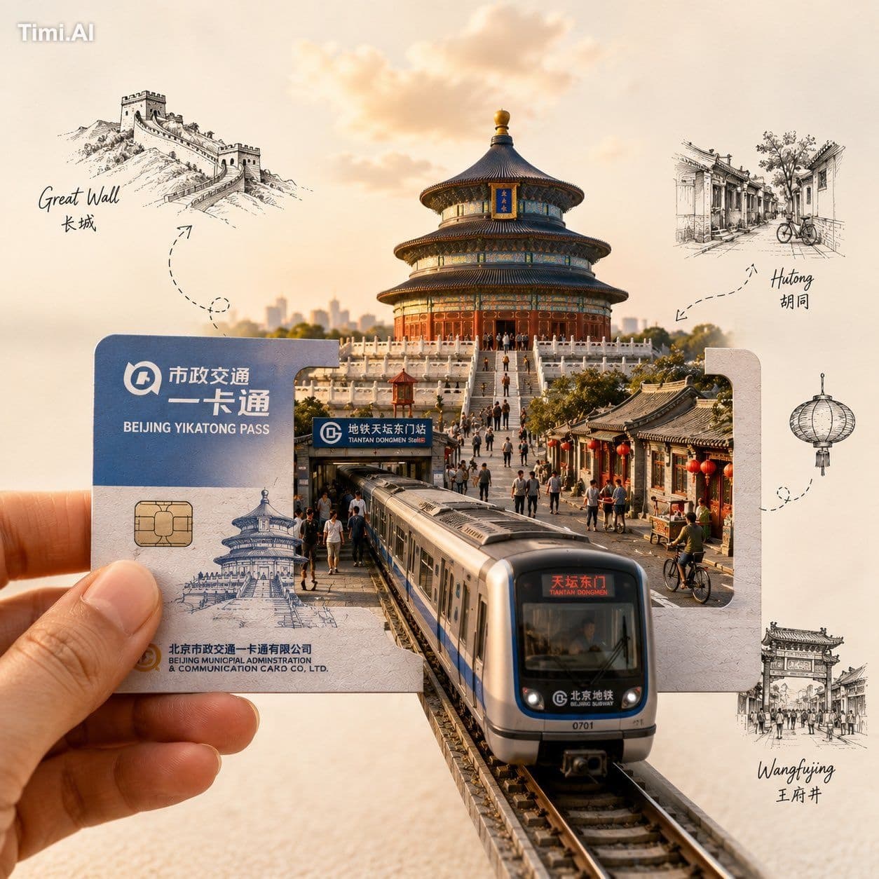 Create a highly detailed, premium travel-art illustration fe