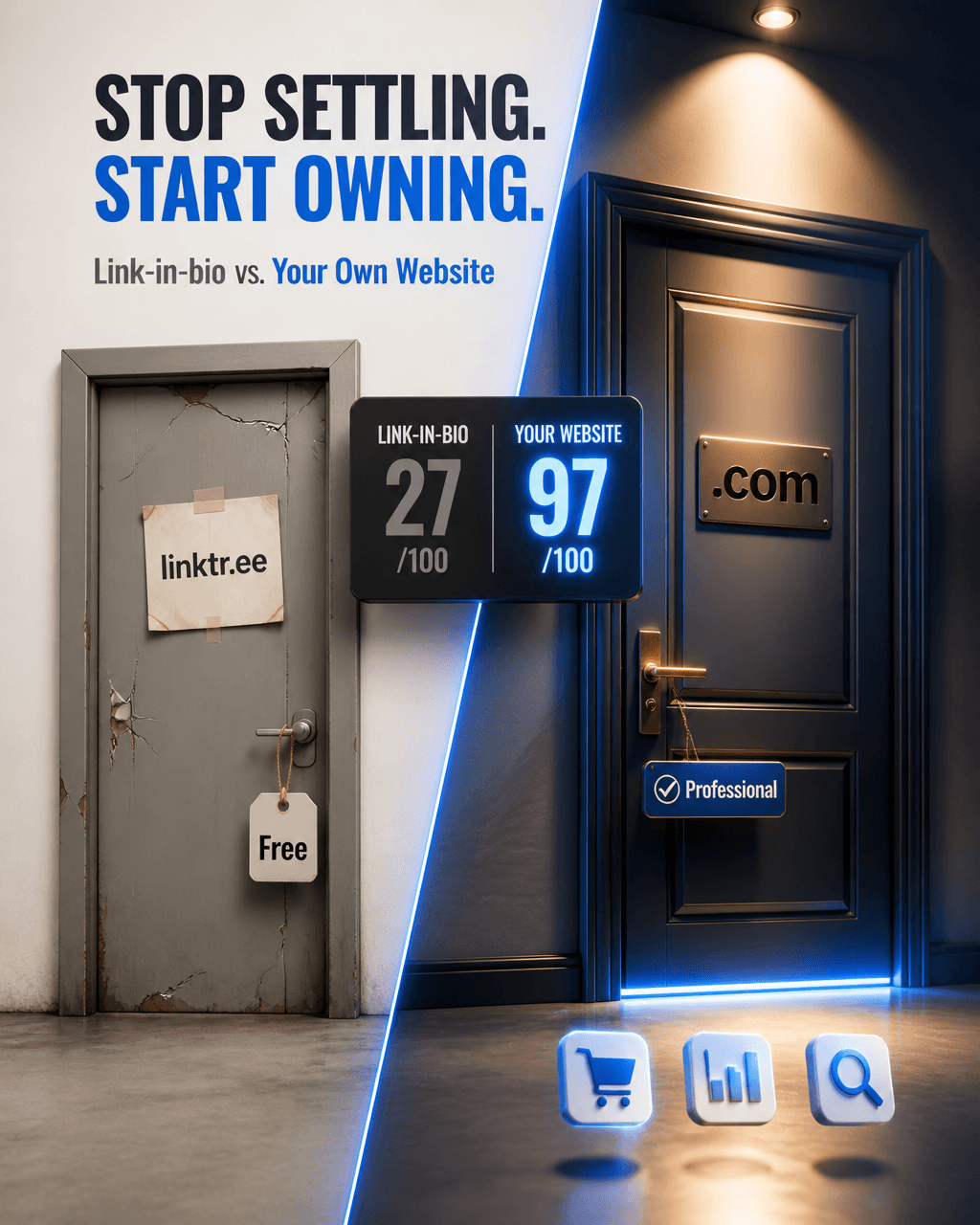 Create a vertical 4:5 (1080x1350) mixed-style visual: a bold