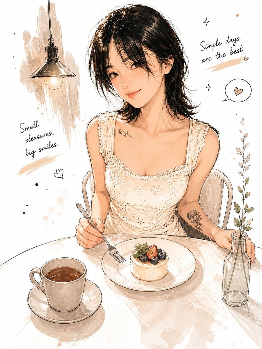 { "style": "minimal watercolor ink illustration, soft anime