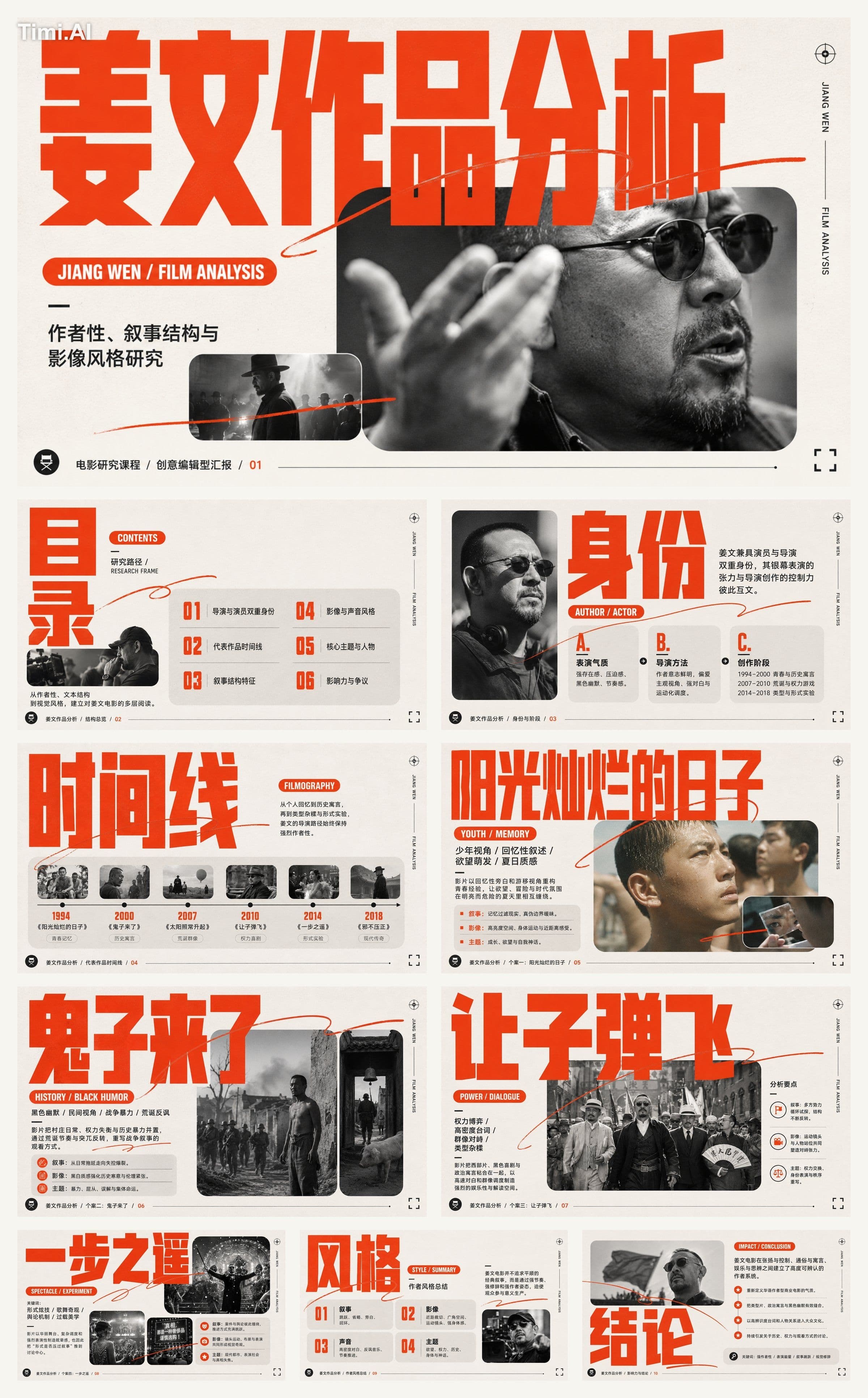 @创建图片 建立以超大窄体标题压住圆角影像模块的创意编辑型PPT:以新字体排印理论的功能性非对称制造标题尺度跃迁和主动留
